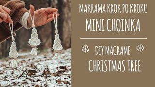 18 Makrama krok po kroku Mini choinka  dokładne tłumaczenie węzłów  DIY Macrame christmas tree [upl. by Nnylyt775]