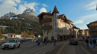 🇮🇹🗻 driving italy ❄️ Sellaronda Canazei Dolomitenstraße 4K HDR [upl. by Lhadnek727]