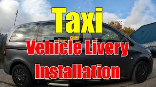 Taxi Vehicle Livery Installation in Loanhead Scotland Car Tech Solutions [upl. by Nosmoht]