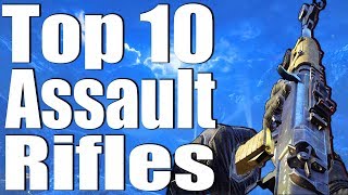 TOP 10 ASSAULT RIFLES IN CALL OF DUTY ZOMBIES [upl. by Seidler]