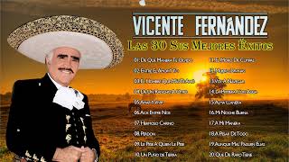 VICENTE FERNANDEZ MEJORES CANCIONES  VICENTE FERNANDEZ 30 GRANDES ÉXITOS MIX  RANCHERAS MIX [upl. by Ahsoym]