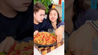 Chơi Đoán Đúng Thưởng Chân Gà Ủ Cay Với Vợ Và Cái Kết mukbang food anuong anvat shorts [upl. by Susej]