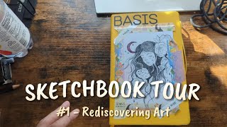 Sketchbook Tour 1  Rediscovering Art 20232024 [upl. by Holtorf]