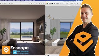 Creare sfondi realistici con Enscape tutorial pratico per SketchUp su Mac [upl. by Nikola745]