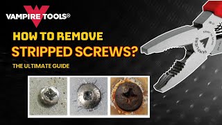 How to remove stripped screws with screw extractor pliers  Vampliers demovideo [upl. by Damaris595]