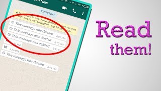 Read Deleted WhatsApp Messages with this Simple Trick [upl. by Marwin]