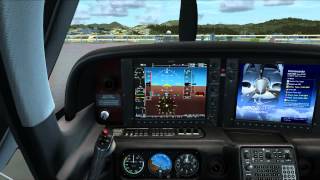 FSX Carenado SR22 GTSX TURBO HD SERIES First Flight [upl. by Oruntha36]