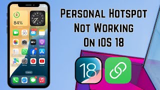 How to Fix Personal Hotspot Not Working on iPhone After iOS 18 Update [upl. by Iruahs]