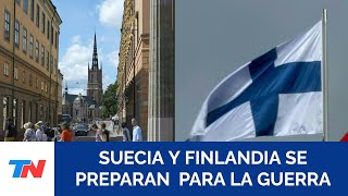 Suecia y Finlandia instaron a sus habitantes a prepararse para una posible guerra [upl. by Matilde]