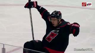 Evgeni Kuznetsovs first goal as a Hurricane he does the bird celebration 14 mar 2024 [upl. by Spiro]