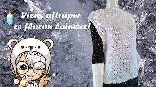 Réaliser un petit pull sans manches au tricotin géant [upl. by Hctub]