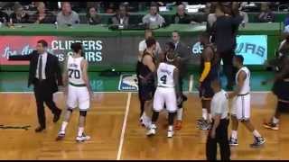 Kendrick Perkins punches Jae Crowder Revenge for Kevin Loves shoulder injury [upl. by Curzon491]