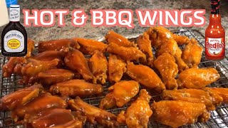 How to make hot wings amp bbq wings quick n simple [upl. by Lilahk]