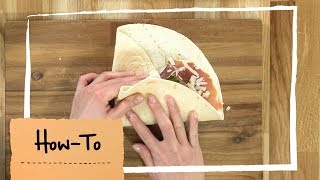 HowTo Wraps falten  Anleitung  MAGGI Kochstudio [upl. by Anyak]