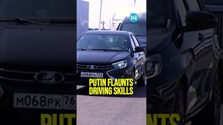 Putin Drives New Lada Aura To Motorway Bypass Inauguration  Watch [upl. by Clementas245]