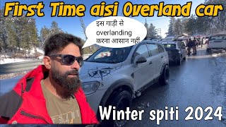 Winter spiti 2024 Expedition ki Surwat Narkanda se  Din me jane ka plan tha lekin Fir se Raat [upl. by Durware]