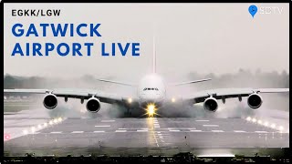 Gatwick Airport Live  EGKKLGW  4th March 2024 [upl. by Skipp]