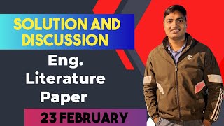 Paper Solution of English Literature Paper ICSE Class 10 Answer Key of English Literature icse [upl. by Courtenay]