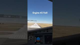 MSFS A320 engine failure and emergency landing in Denver [upl. by Nyrraf]