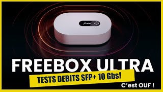 FREEBOX ULTRA test DEBITS 10 Gbs SFP câblé en fibre  alors quels debit  XD [upl. by Lordan]