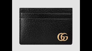 GUCCI GG Marmont leather money clip 436022 DJ20T 1000 [upl. by Pfosi]