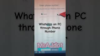 WhatsApp on PC through Phone Number mrajdot mrajdot whatsapp whatsappweb qrcode phonenumber [upl. by Pirali]