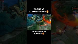 ZILONG VS X BORG • DIGGIE 🔥GAME HIGHLIGHTS S32 mrdeckard mlbb zilong shorts montage explaner [upl. by Bosson]