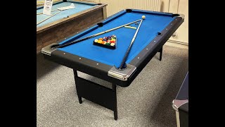 6ft Folding Leg Pool Table [upl. by Funda737]