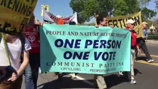 CPUSA marches in Democracy Awakening [upl. by Anij899]