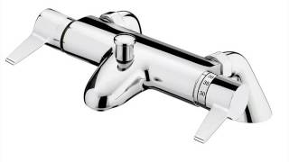 Thermostatic Bath Shower Mixer with Modern Slider Rail Kit [upl. by Goodyear688]