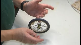 RC Bleriot XI  spoke wheel  DIY [upl. by Standley]