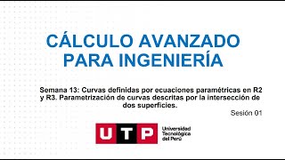 Parametrización de curvas descritas por la intersección de dos superficies [upl. by Ellehsat469]