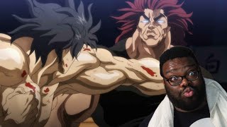 Baki vs Kengan Ashura Yujiro meets Kuroki Gensai reaction  King of lightning [upl. by Yecnahc]