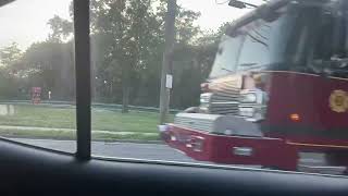 Wantagh Fire Department Engines 692 amp 694 cruising on the road 6424 [upl. by Arata]