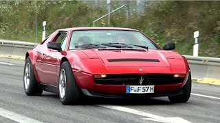 Classic Cars amp Oldtimer at the NürburgringFerrari 275 GTS Kurtis Kraft Maserati Merak De Tomaso [upl. by Mayer]