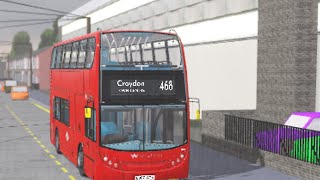 CROYDON V13  Route 468 Thornton Heath High Street  Croydon Town Centre T80 LJ60 ATX  Arriva [upl. by Nehtanhoj]