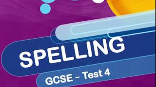 GCSE  Spelling  Test 4 [upl. by Assylem392]