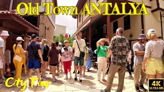 4K Antalya Kaleiçi 🔥Old Town🔥  Walk tour Turkey  Hotels amp Tourism 60FPS Turkei🇹🇷 [upl. by Adaurd91]