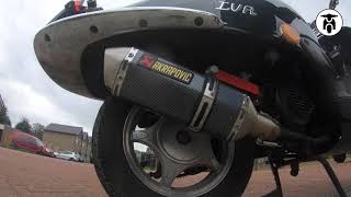 Akrapovic Replica op een IVA Classic snorscooter [upl. by Seyah]