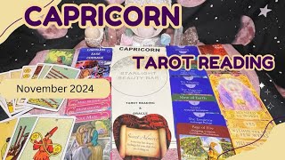 Capricorn Discover What November 2024 Holds Tarot Reading [upl. by Eseuqram879]