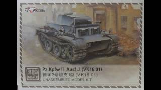 Flyhawk 172 PzKpfw II Ausf J VK1601 Kit FH 3005 [upl. by Hcaz30]