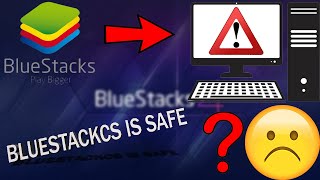 bluestacks is safe or not  in hindi full information  harm your device bluestacks [upl. by Sculley59]