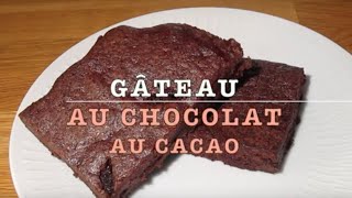 Gâteau au chocolat au cacao en poudre  Recette  75 [upl. by Ibbed]