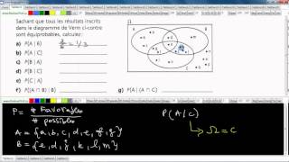 Secondaire 5 CST Québec Probabilite conditionnelle et diagramme de Venn exercice 2 page 11 [upl. by Drarej595]