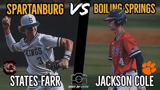 South Carolina Commit States Farr VS Clemson Commit Jackson Cole  Spartanburg VS Boiling Springs [upl. by Kanor531]