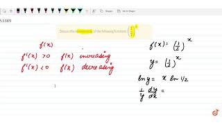 Discuss the monotonicity of the following functions 12x [upl. by Gherardi161]