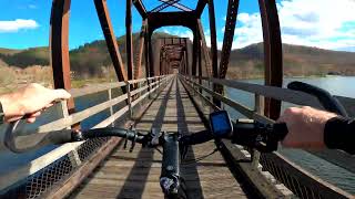 New River Stated Park Trail  Hiawasse Trestle [upl. by Nevear698]