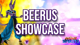 Beerus Showcase  How To Last Skill ONLY  Anime Spirits [upl. by Decima]