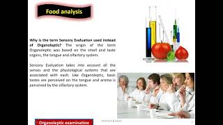 Organoleptic food examination [upl. by Solis]