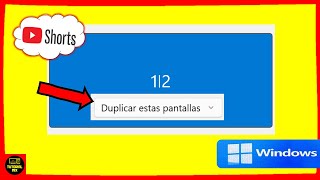 Cómo duplicar dos pantallas en Windows 11 [upl. by Nylanej797]